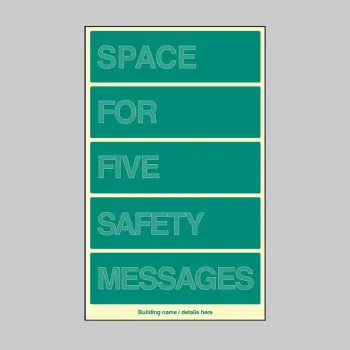 Custom Floor Level ID Board (Space for Five)