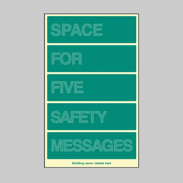 Custom Floor Level ID Board (Space for Five) Custom Floor Level ID Board (Space for Five)