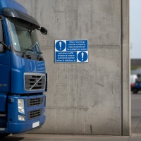 When Reversing Ensure Banksman Available - Reflection Sign