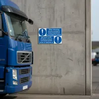 When Reversing Ensure Banksman Available - Reflection Sign