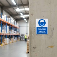 Safety Helmets Must be Worn (English / Polish)