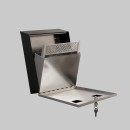 Wall Mounted Stainless Steel Cigarette Bin