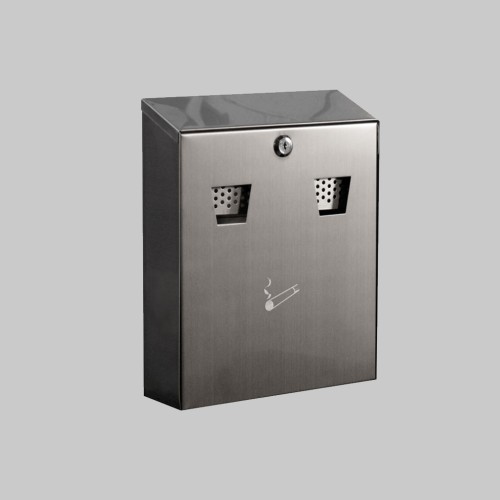 Wall Mounted Stainless Steel Cigarette Bin