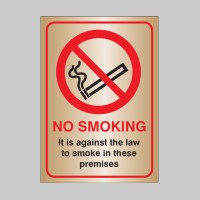 No Smoking it Is Against the Law - (England and Northern Ireland)