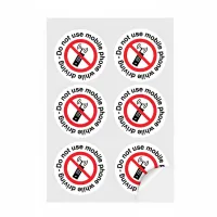 Do not use Mobile Phone while Driving Labels
