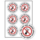 Do Not Use Mobile Phone while Driving Labels