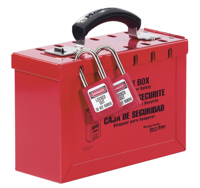 Portable Group Lockout Box- ReD