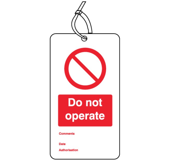 Prohibition Safety Tags