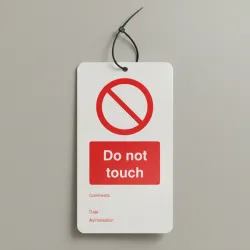 Do Not Touch - Double Sided Tags (Pack of 10)
