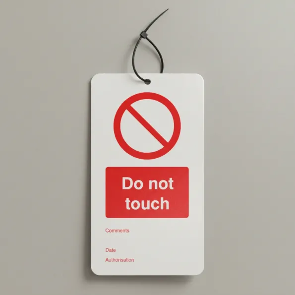 Do Not Touch - Double Sided Tags (Pack of 10) Do Not Touch - Double Sided Tags (Pack of 10)