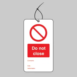 Do Not Close - Double Sided Tags (Pack of 10)