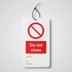 Do Not Close - Double Sided Tags (Pack of 10)