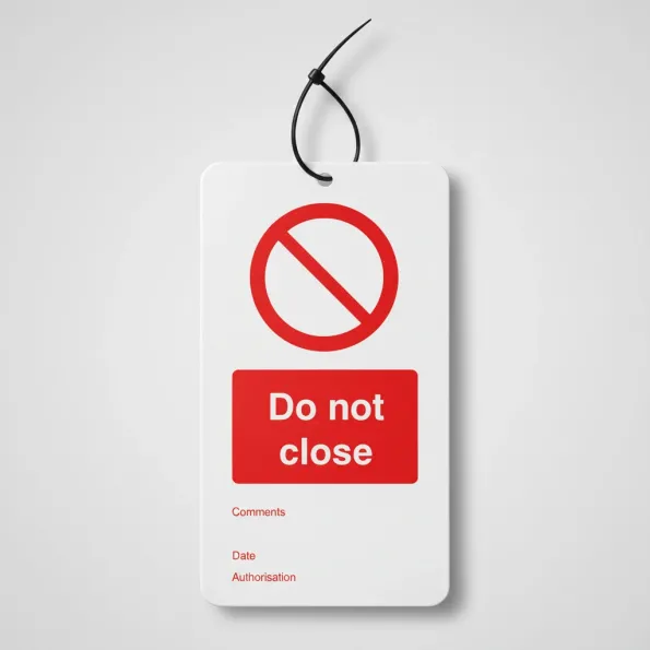 Do Not Close - Double Sided Tags (Pack of 10) Do Not Close - Double Sided Tags (Pack of 10)