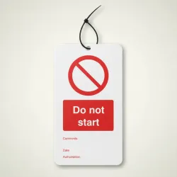 Do Not Start - Double Sided Tags (Pack of 10)
