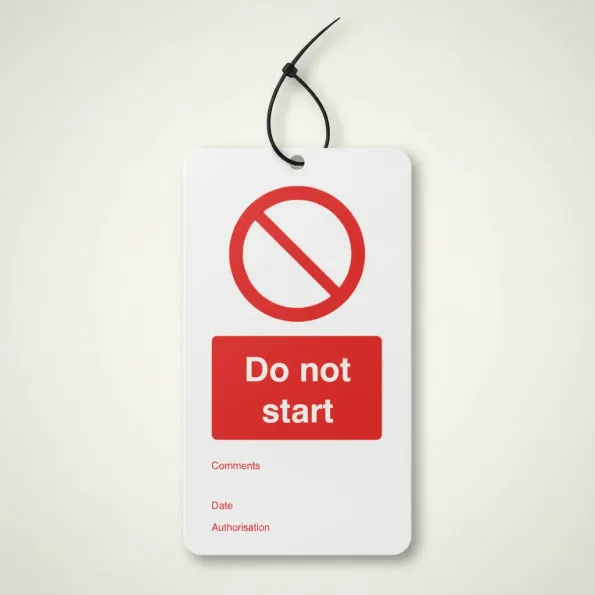Do Not Start - Double Sided Tags (Pack of 10) Do Not Start - Double Sided Tags (Pack of 10)