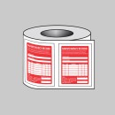 Fire Extinguisher Maintenance Label