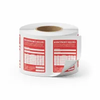 Fire Extinguisher Maintenance Label Fire Extinguisher Maintenance Label