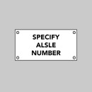Custom White Aisle Markers
