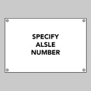 Custom White Aisle Markers