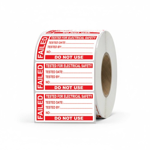 Failed - PAT Test Write On Labels (Roll of 250)