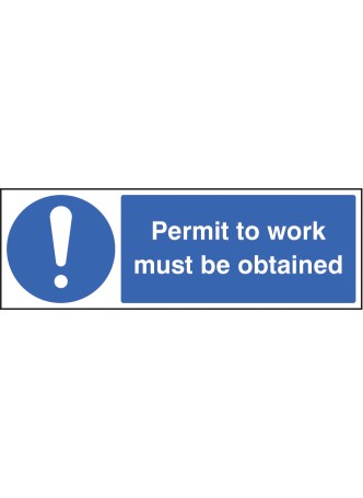 Permit to Work Must be Obtained