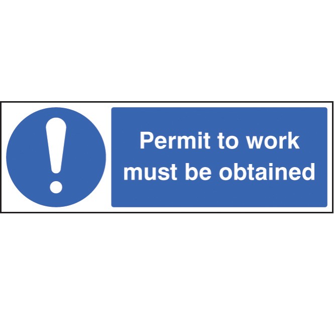 Permit to Work Must be Obtained