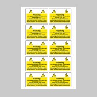 Warning - Wired to the Two Versions - Labels