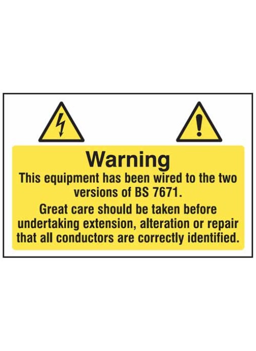 10 x Electrical Hazard Label 75 x 50mm