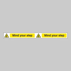Mind Your Step - Self Adhesive Vinyl - 400 x 35mm
