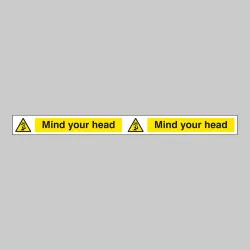 Mind Your Head - Self Adhesive Vinyl - 400 x 35mm Mind Your Head - Self Adhesive Vinyl - 400 x 35mm