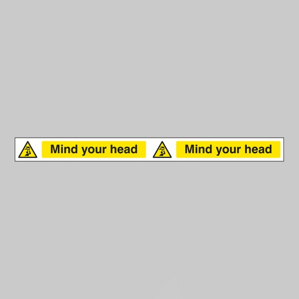 Mind Your Head - Self Adhesive Vinyl - 400 x 35mm