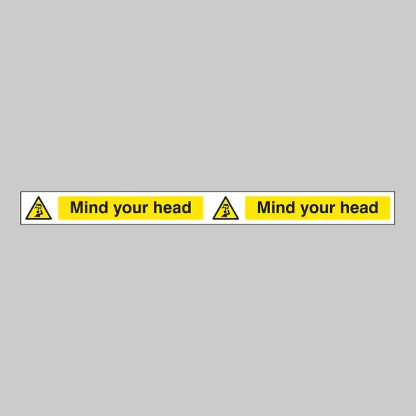 Mind Your Head - Self Adhesive Vinyl - 400 x 35mm Mind Your Head - Self Adhesive Vinyl - 400 x 35mm