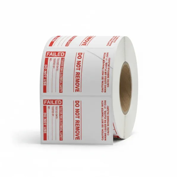 Failed - PAT Test Cable Wrap Labels (Roll of 100)