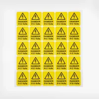 Danger - 415 Volts - Labels Danger - 415 Volts - Labels