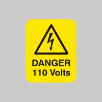Danger - 110 Volts - Labels