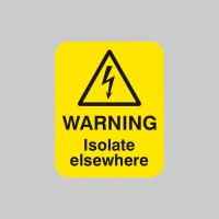 Warning - Isolate Elsewhere Labels Warning - Isolate Elsewhere Labels