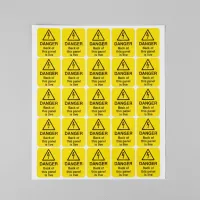 Danger - Back of this Panel Is Live Labels Danger - Back of this Panel Is Live Labels