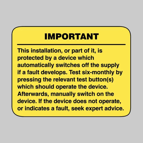 RCD Test - Labels