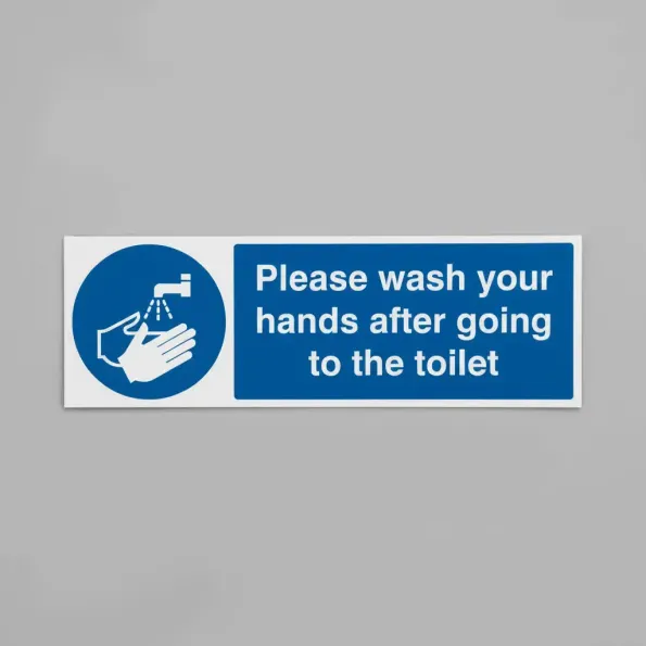 Please Wash Your Hands After Going to Toilet