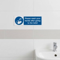 Please Wash Your Hands After Going to Toilet