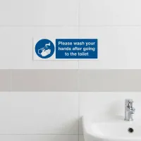Please Wash Your Hands After Going to Toilet