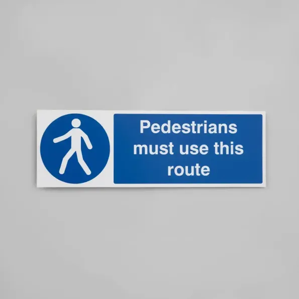 Pedestrians Must Use this Route Pedestrians Must Use this Route