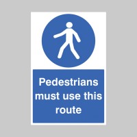 Pedestrians Must Use this Route
