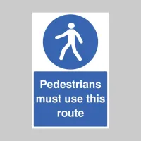 Pedestrians Must Use this Route
