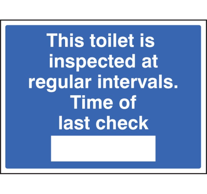 This Toilet Is Inspected (Space for Time)