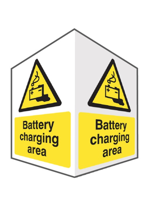 Battery Charging Projecting Sign