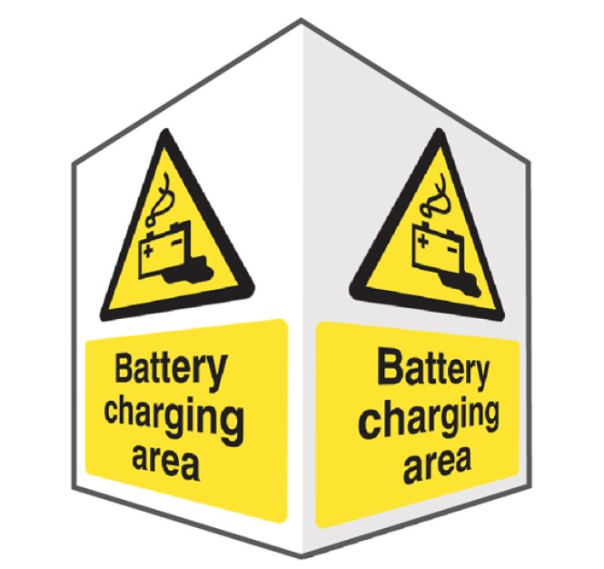 Battery Charging - Projecting Sign