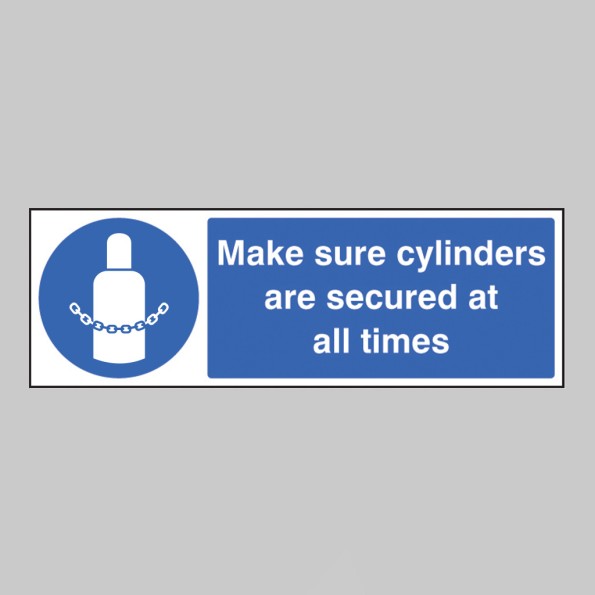 Make Sure Cylinders Are Secure At All Times