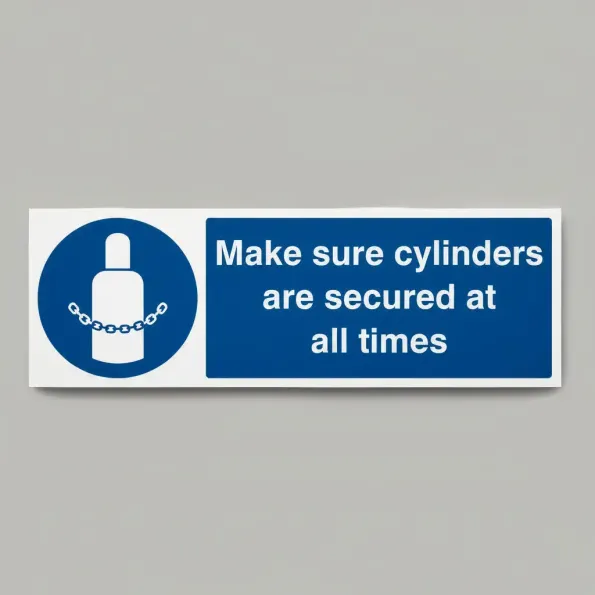 Make Sure Cylinders Are Secure At All Times Make Sure Cylinders Are Secure At All Times