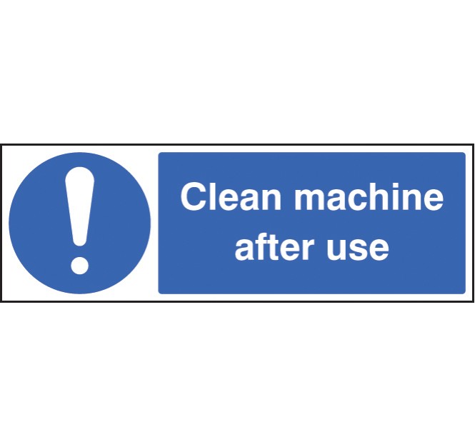 Clean Machine After Use